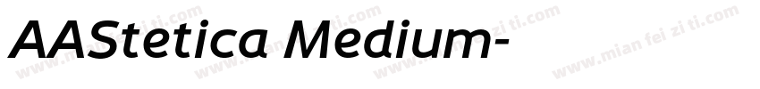 AAStetica Medium字体转换